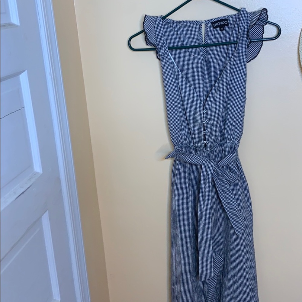 Showpo gingham jumpsuit